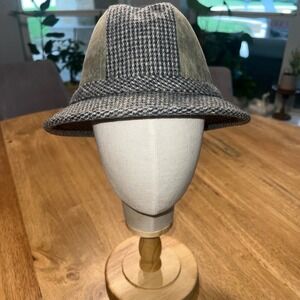 Vtg‎ Fedora Harvard Rice Design Hat Size Large  Eclectic Grandpa 50s